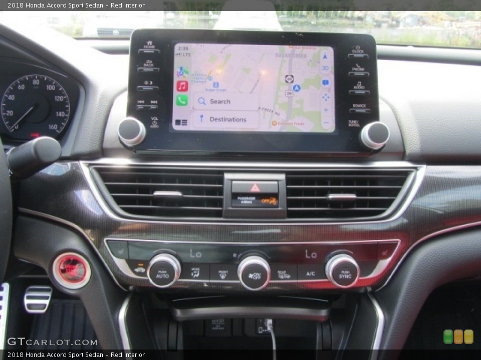 Red Interior Navigation for the 2018 Honda Accord Sport Sedan #144926557