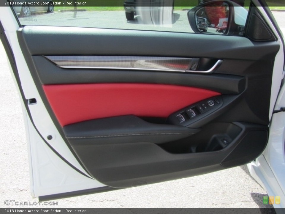 Red Interior Door Panel for the 2018 Honda Accord Sport Sedan #144926620