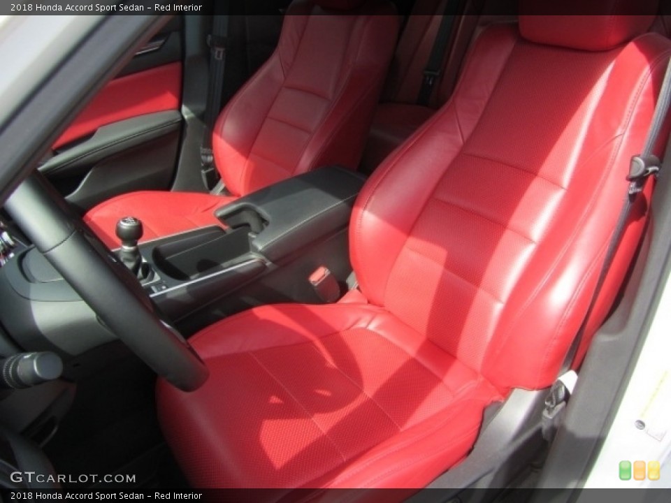 Red Interior Front Seat for the 2018 Honda Accord Sport Sedan #144926641