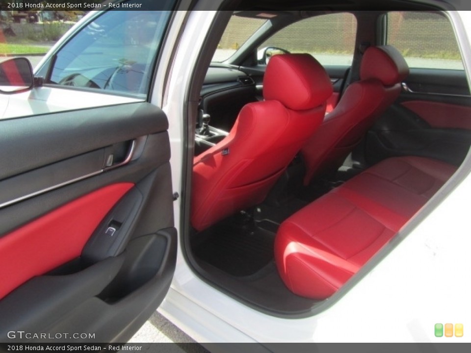 Red Interior Rear Seat for the 2018 Honda Accord Sport Sedan #144926662