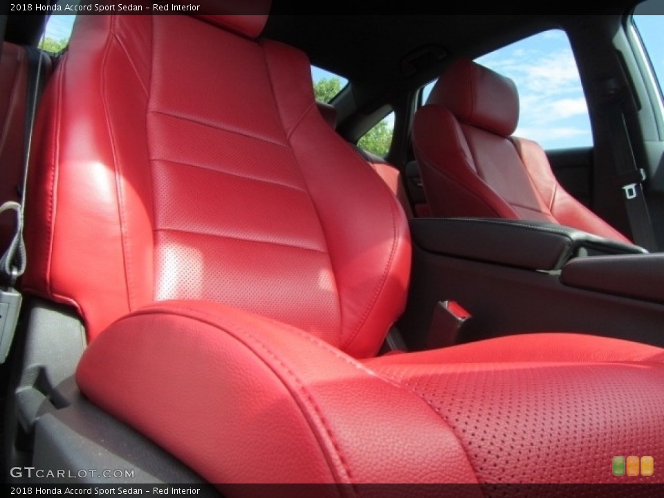 Red Interior Front Seat for the 2018 Honda Accord Sport Sedan #144926706