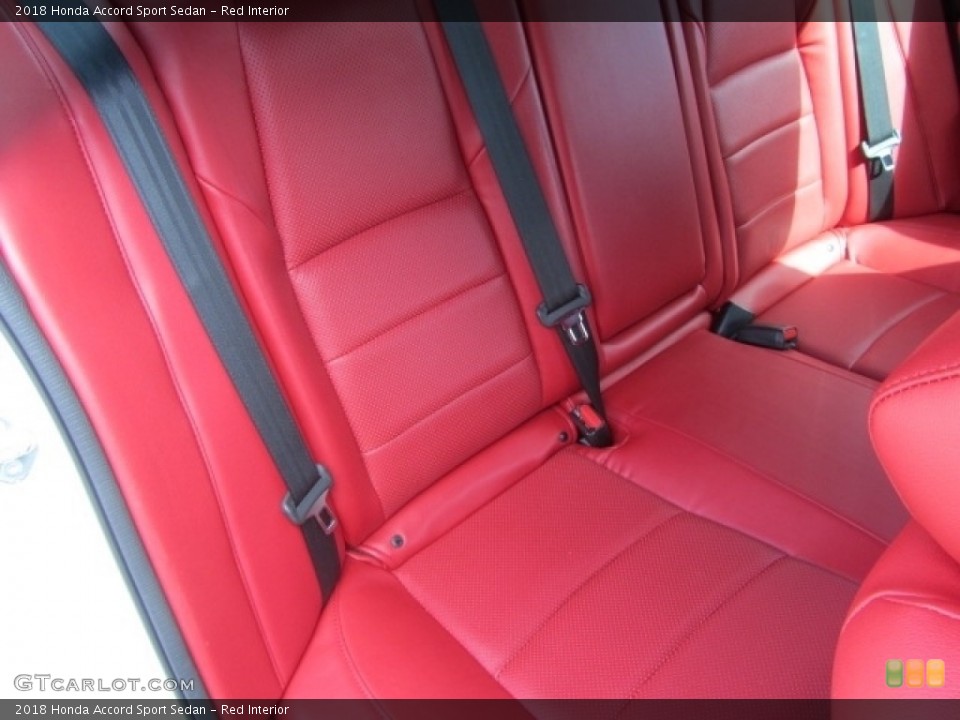 Red Interior Rear Seat for the 2018 Honda Accord Sport Sedan #144926770