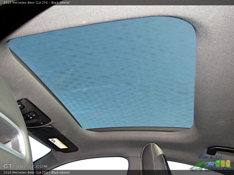 Black Interior Sunroof for the 2016 Mercedes-Benz CLA 250 #144930614