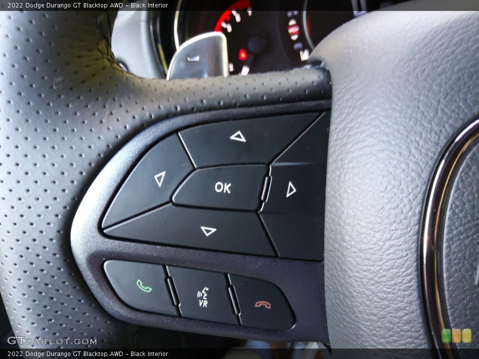 Black Interior Steering Wheel for the 2022 Dodge Durango GT Blacktop AWD #144931885