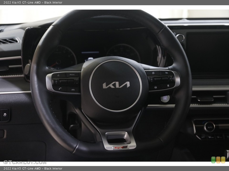 Black Interior Steering Wheel for the 2022 Kia K5 GT-Line AWD #144931936
