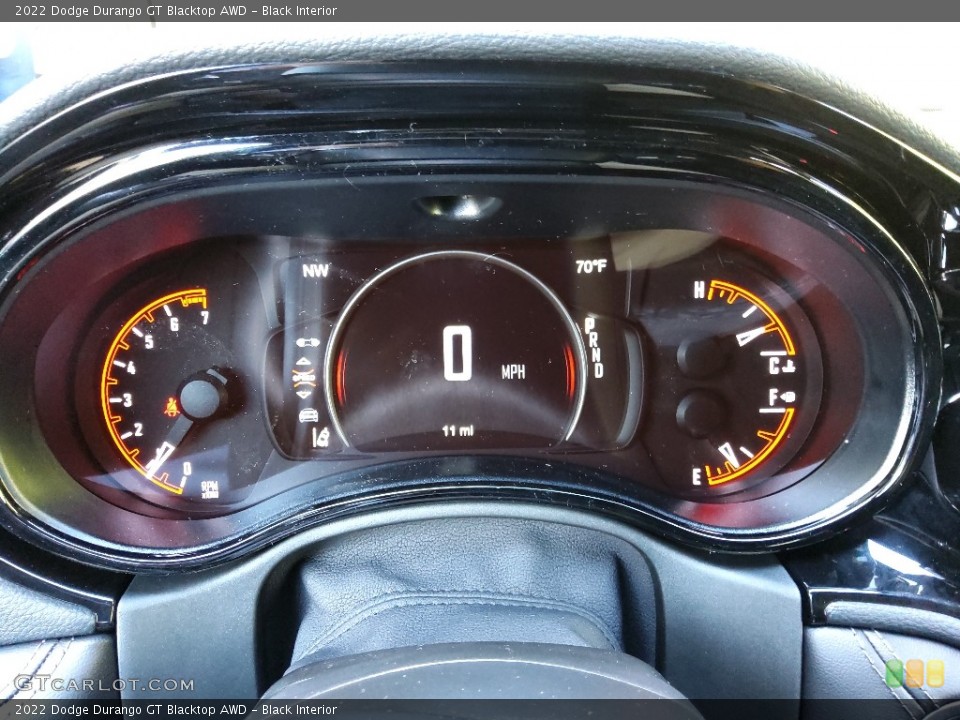 Black Interior Gauges for the 2022 Dodge Durango GT Blacktop AWD #144931942