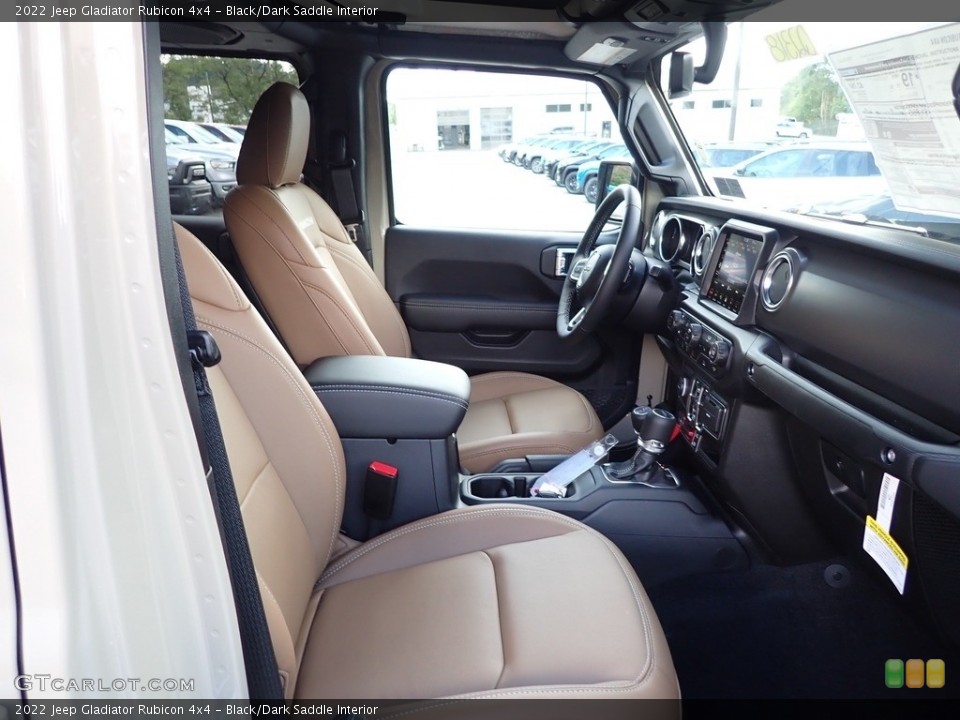 Black/Dark Saddle Interior Front Seat for the 2022 Jeep Gladiator Rubicon 4x4 #144932002