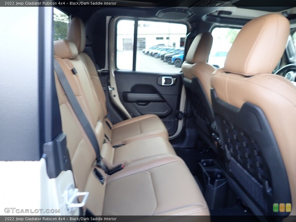 Black/Dark Saddle Interior Rear Seat for the 2022 Jeep Gladiator Rubicon 4x4 #144932026