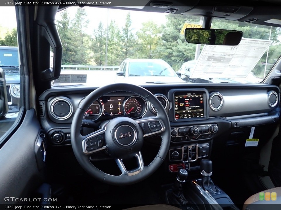 Black/Dark Saddle Interior Dashboard for the 2022 Jeep Gladiator Rubicon 4x4 #144932077