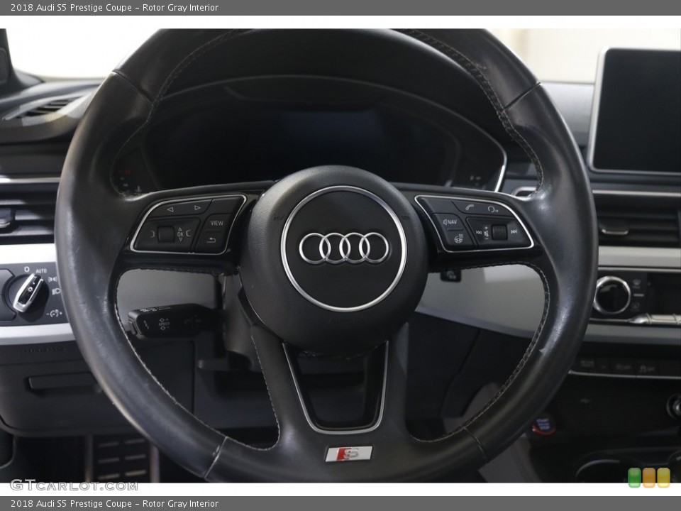 Rotor Gray Interior Steering Wheel for the 2018 Audi S5 Prestige Coupe #144933247