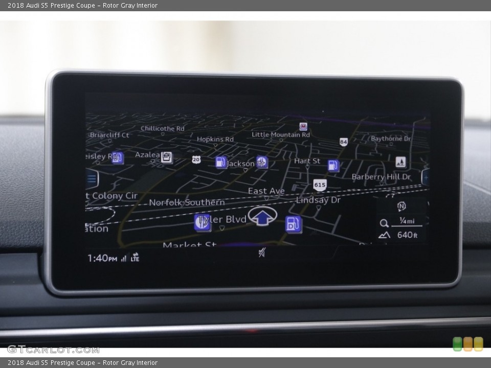 Rotor Gray Interior Navigation for the 2018 Audi S5 Prestige Coupe #144933304