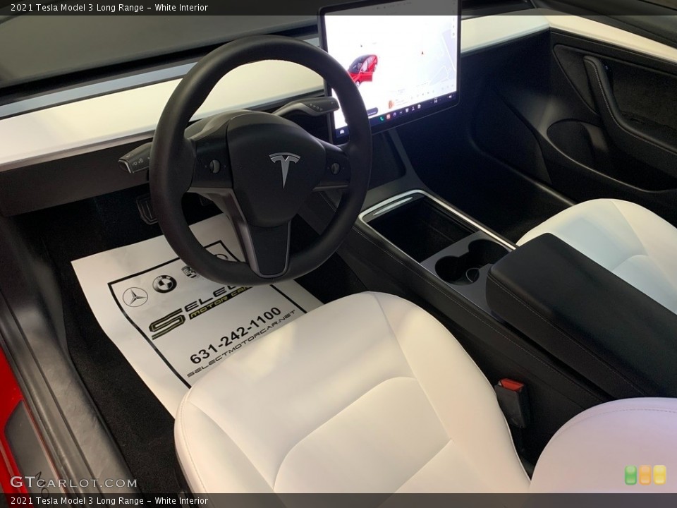 White Interior Photo for the 2021 Tesla Model 3 Long Range #144933748