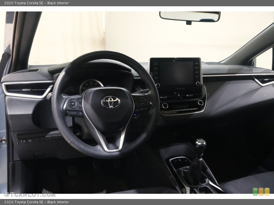 Black Interior Dashboard for the 2020 Toyota Corolla SE #144934108