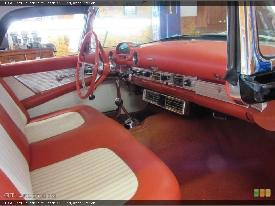 Red/White Interior Front Seat for the 1956 Ford Thunderbird Roadster #144935902