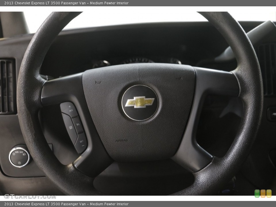 Medium Pewter Interior Steering Wheel for the 2013 Chevrolet Express LT 3500 Passenger Van #144936443