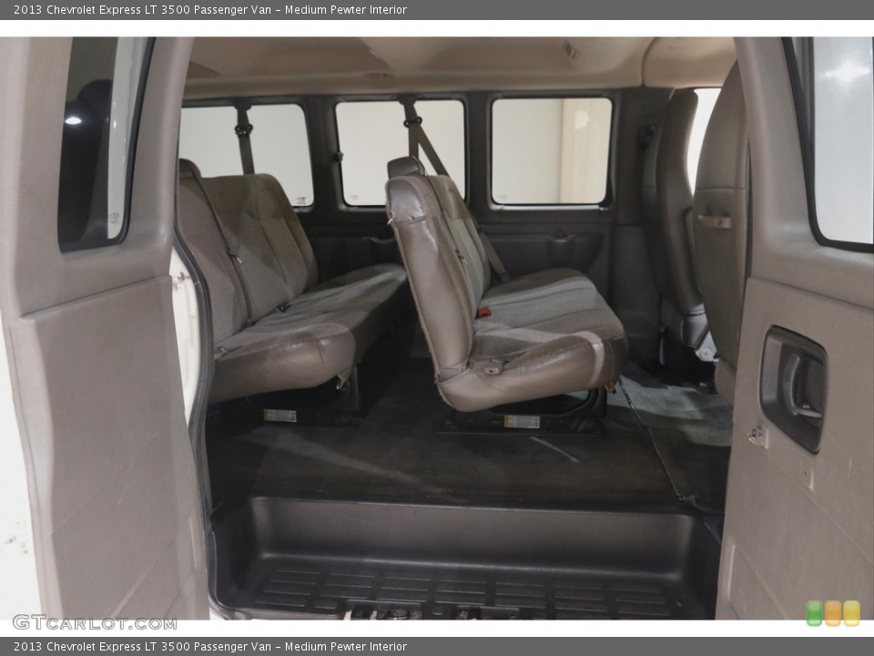 Medium Pewter Interior Rear Seat for the 2013 Chevrolet Express LT 3500 Passenger Van #144936545