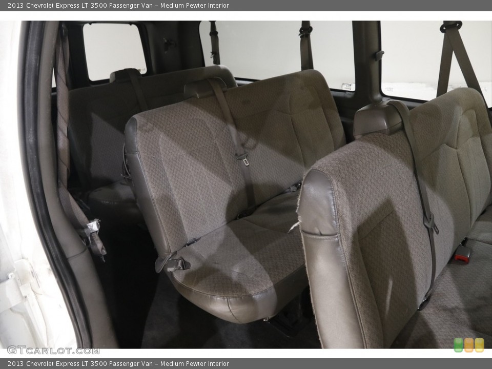 Medium Pewter Interior Rear Seat for the 2013 Chevrolet Express LT 3500 Passenger Van #144936557