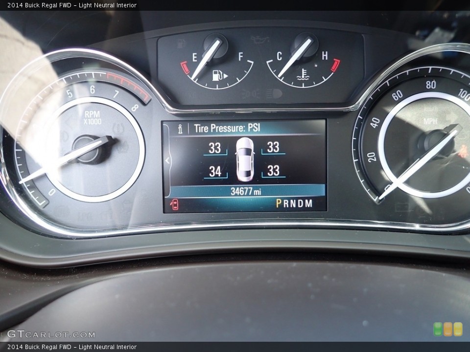 Light Neutral Interior Gauges for the 2014 Buick Regal FWD #144936947