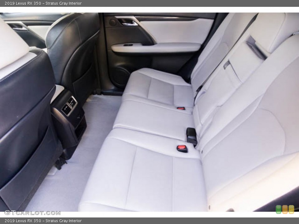 Stratus Gray Interior Rear Seat for the 2019 Lexus RX 350 #144937548