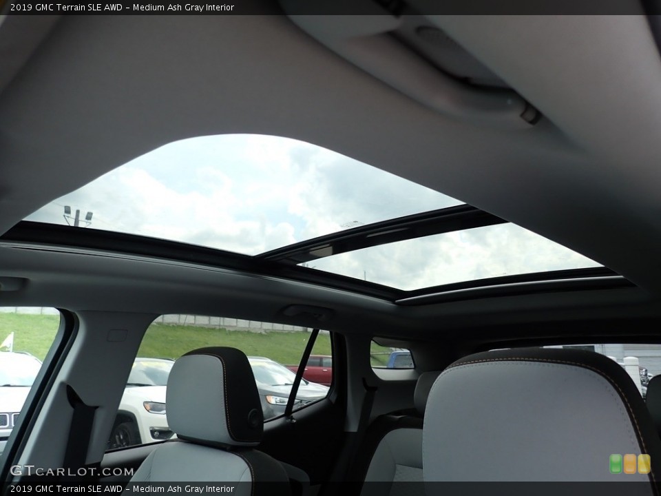 Medium Ash Gray Interior Sunroof for the 2019 GMC Terrain SLE AWD #144937917