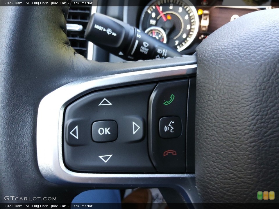 Black Interior Steering Wheel for the 2022 Ram 1500 Big Horn Quad Cab #144938811