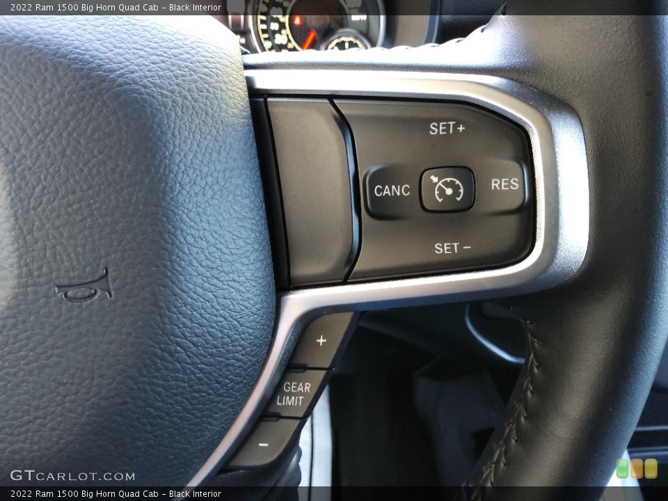 Black Interior Steering Wheel for the 2022 Ram 1500 Big Horn Quad Cab #144938838