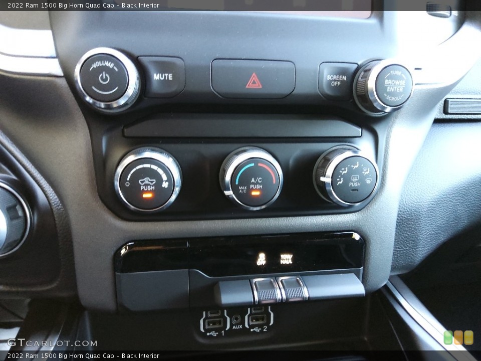 Black Interior Controls for the 2022 Ram 1500 Big Horn Quad Cab #144938970