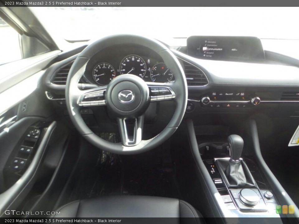 Black Interior Steering Wheel for the 2023 Mazda Mazda3 2.5 S Preferred Hatchback #144939024