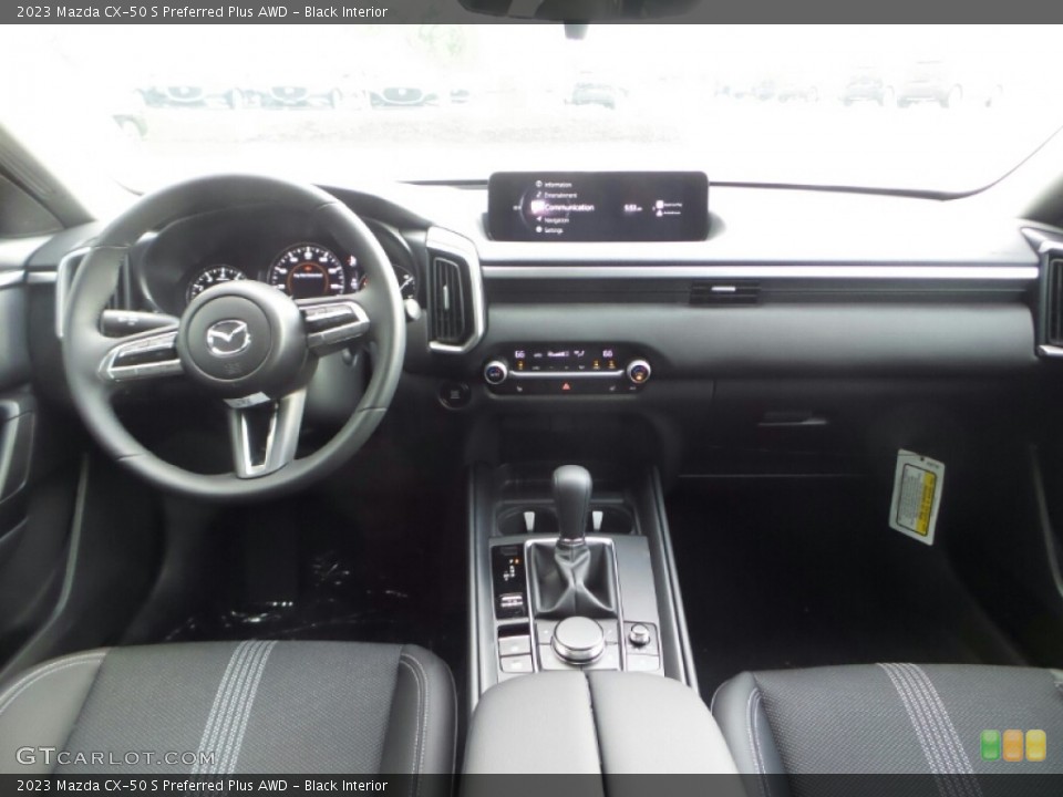 Black Interior Dashboard for the 2023 Mazda CX-50 S Preferred Plus AWD #144939822