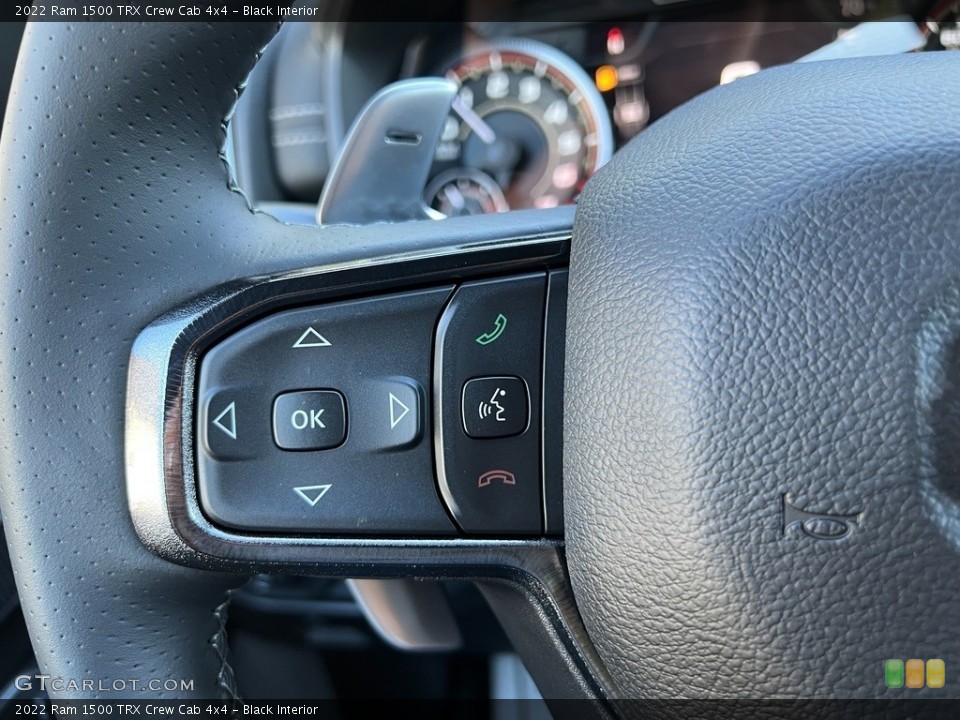 Black Interior Steering Wheel for the 2022 Ram 1500 TRX Crew Cab 4x4 #144939867