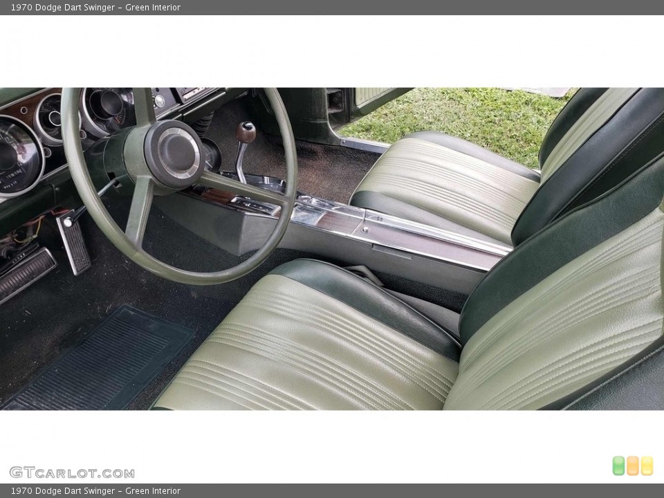 Green Interior Front Seat for the 1970 Dodge Dart Swinger #144940461