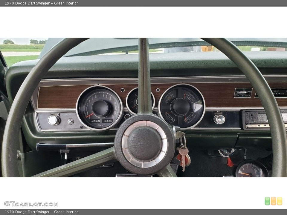 Green Interior Steering Wheel for the 1970 Dodge Dart Swinger #144940488