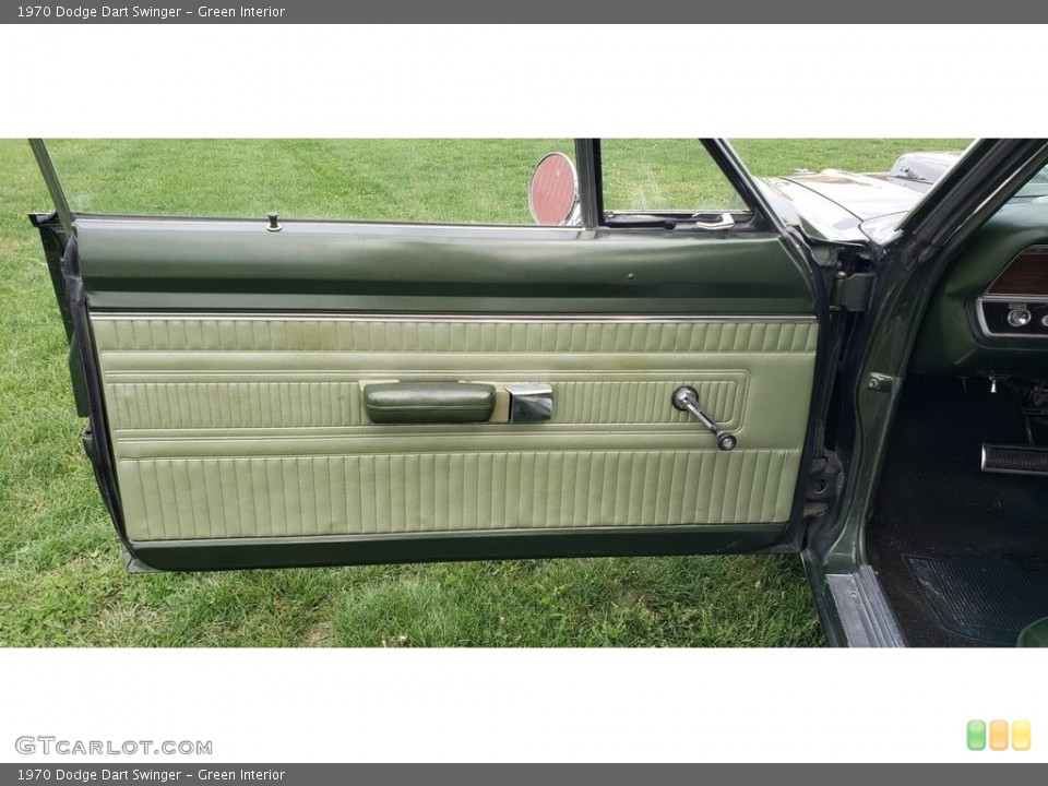 Green Interior Door Panel for the 1970 Dodge Dart Swinger #144940539