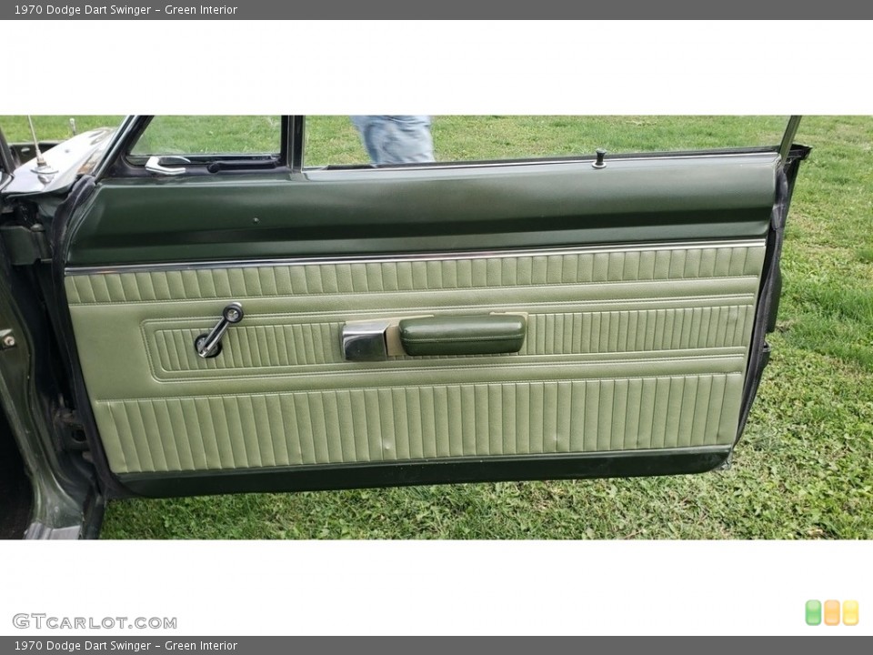 Green Interior Door Panel for the 1970 Dodge Dart Swinger #144940557