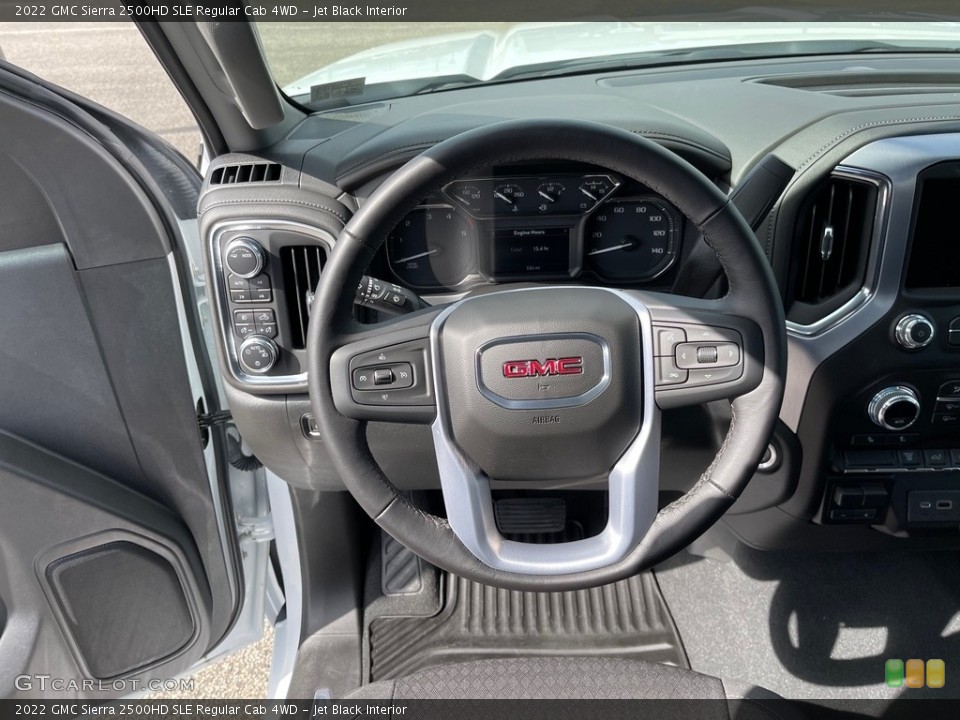 Jet Black Interior Steering Wheel for the 2022 GMC Sierra 2500HD SLE Regular Cab 4WD #144940593