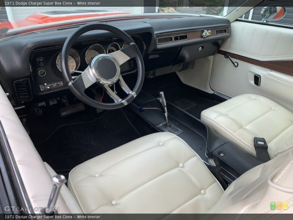 White Interior Photo for the 1971 Dodge Charger Super Bee Clone #144940599