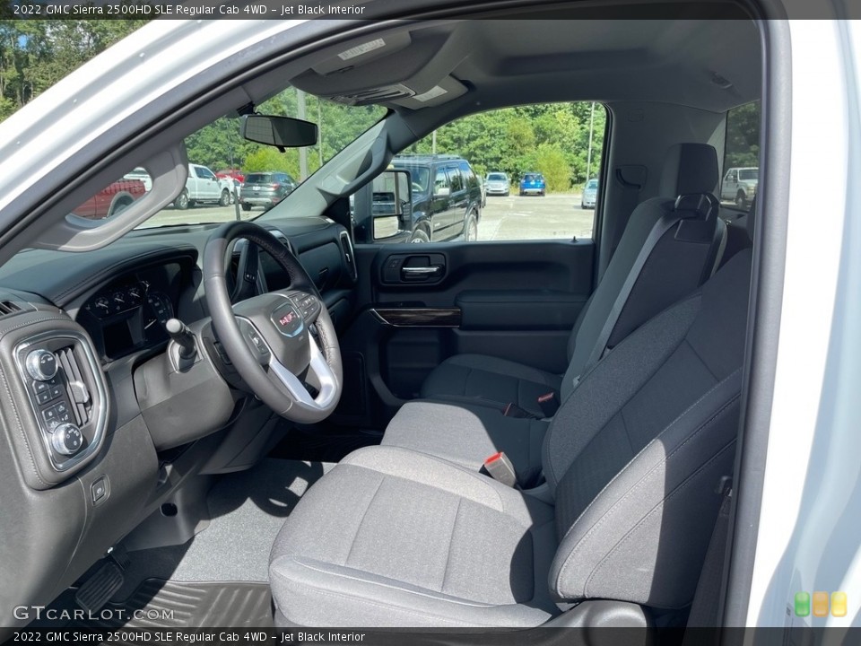 Jet Black Interior Photo for the 2022 GMC Sierra 2500HD SLE Regular Cab 4WD #144940671