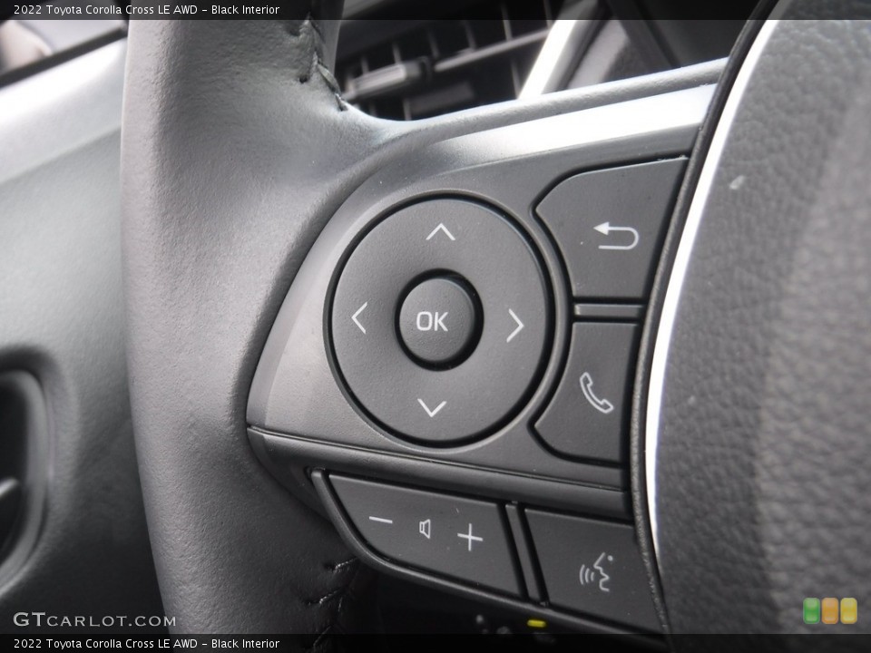 Black Interior Steering Wheel for the 2022 Toyota Corolla Cross LE AWD #144941463