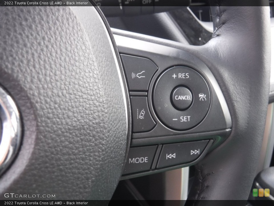Black Interior Steering Wheel for the 2022 Toyota Corolla Cross LE AWD #144941484
