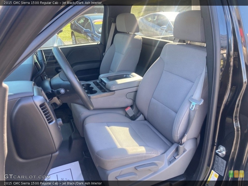 Jet Black/Dark Ash Interior Front Seat for the 2015 GMC Sierra 1500 Regular Cab #144941649