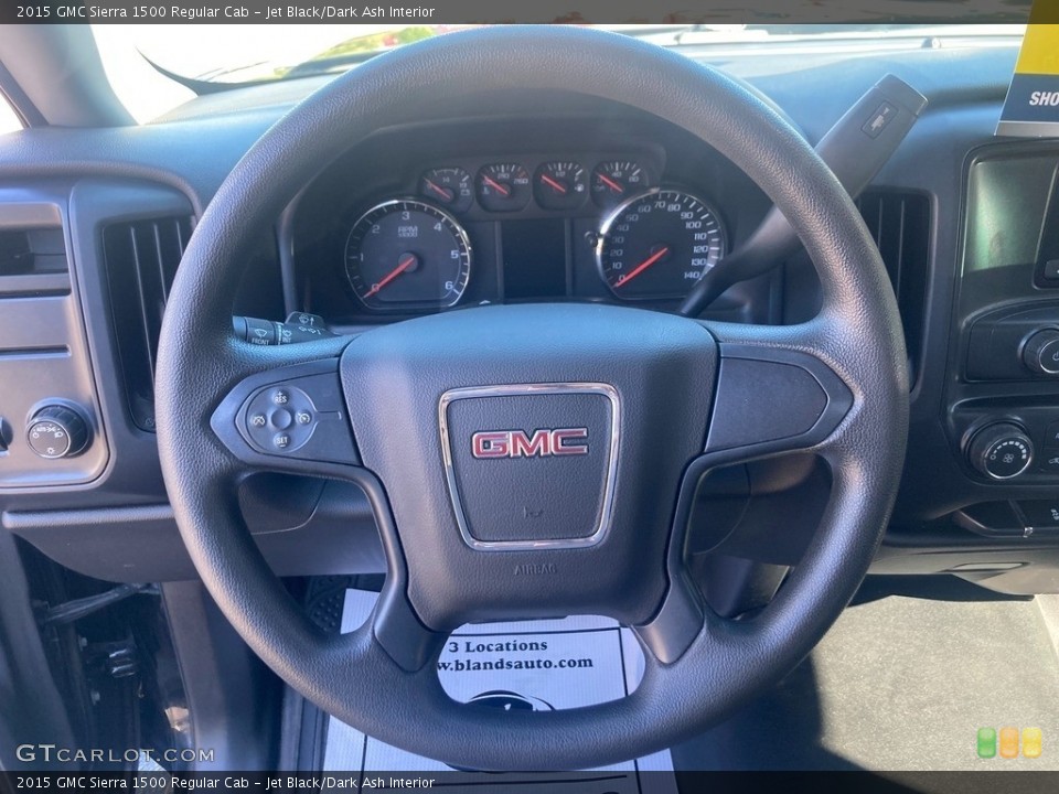 Jet Black/Dark Ash Interior Steering Wheel for the 2015 GMC Sierra 1500 Regular Cab #144941709