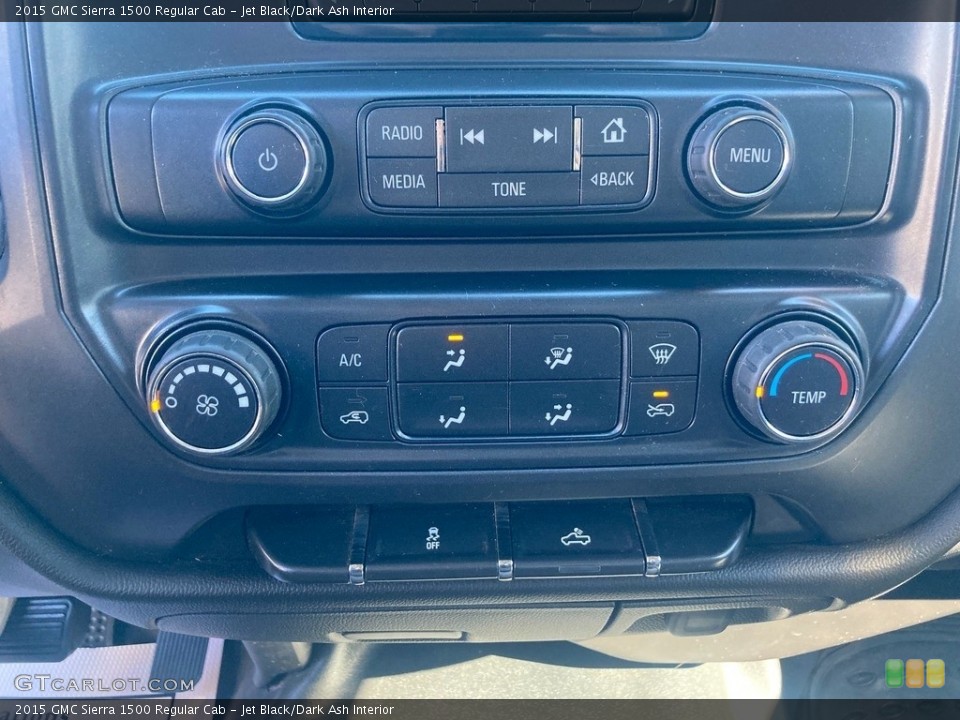 Jet Black/Dark Ash Interior Controls for the 2015 GMC Sierra 1500 Regular Cab #144941922