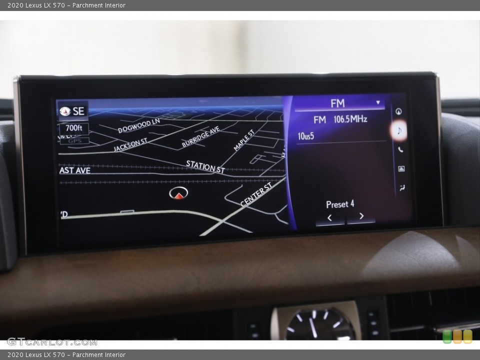 Parchment Interior Navigation for the 2020 Lexus LX 570 #144943127