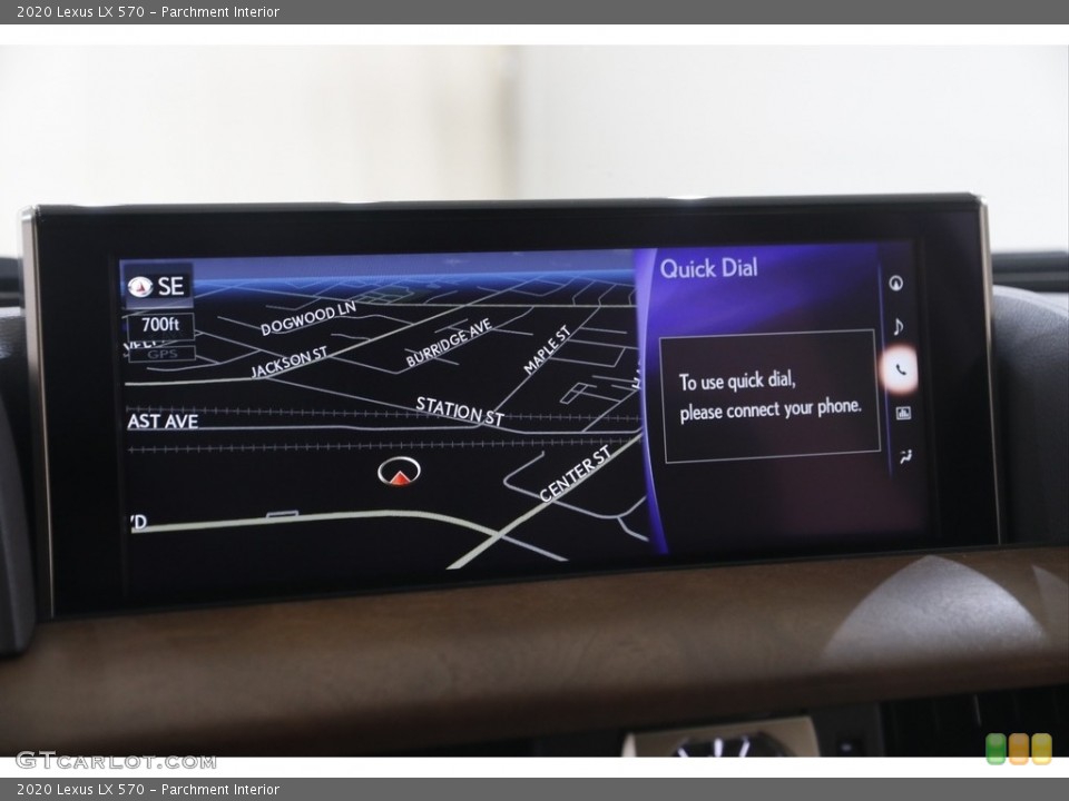 Parchment Interior Navigation for the 2020 Lexus LX 570 #144943143