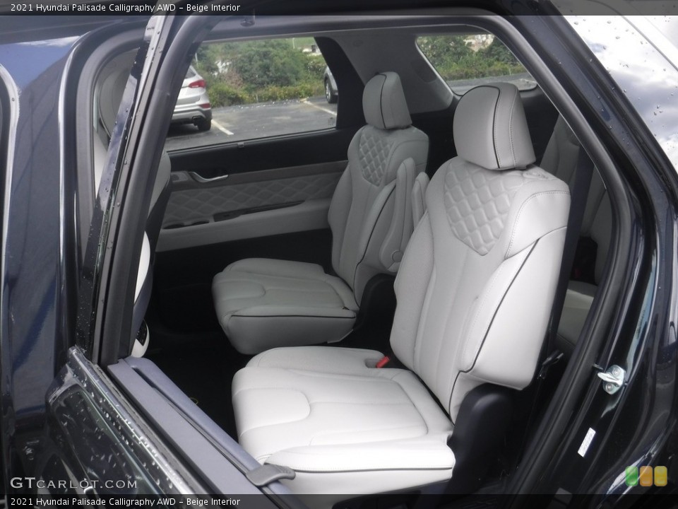 Beige Interior Rear Seat for the 2021 Hyundai Palisade Calligraphy AWD #144943515