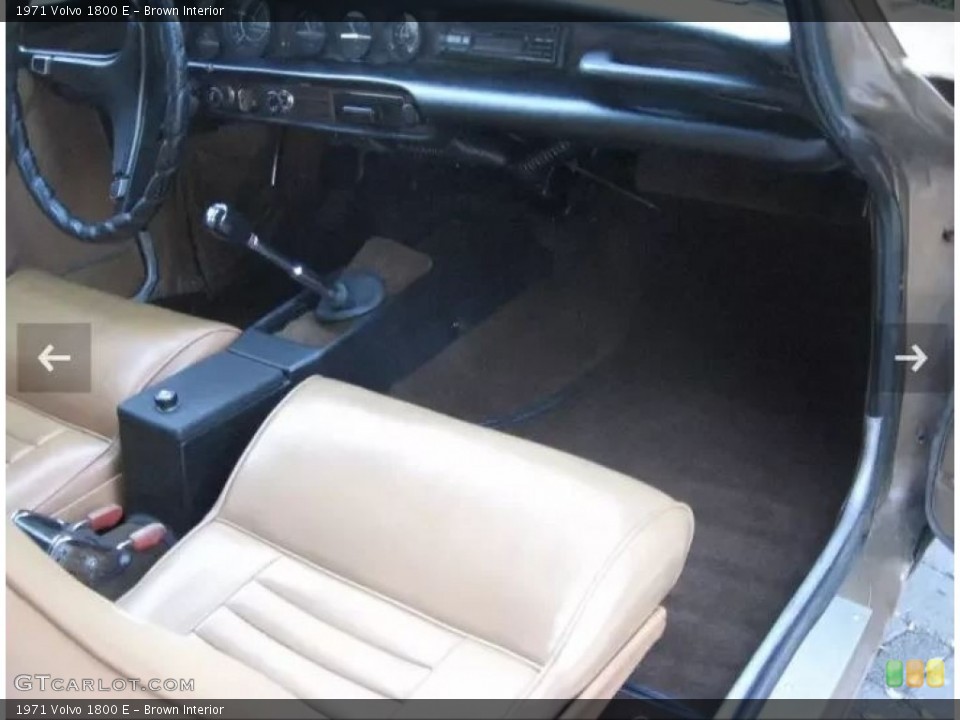 Brown Interior Front Seat for the 1971 Volvo 1800 E #144943542