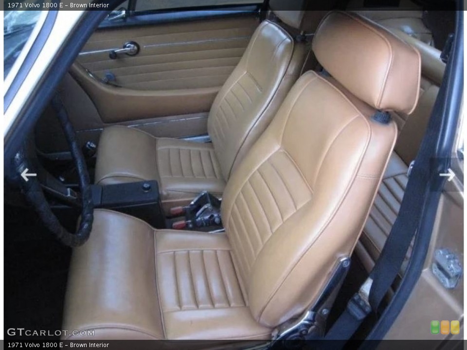 Brown Interior Front Seat for the 1971 Volvo 1800 E #144943581