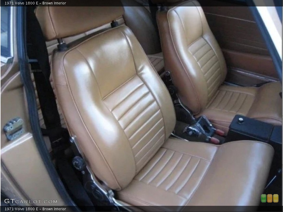 Brown Interior Front Seat for the 1971 Volvo 1800 E #144943590