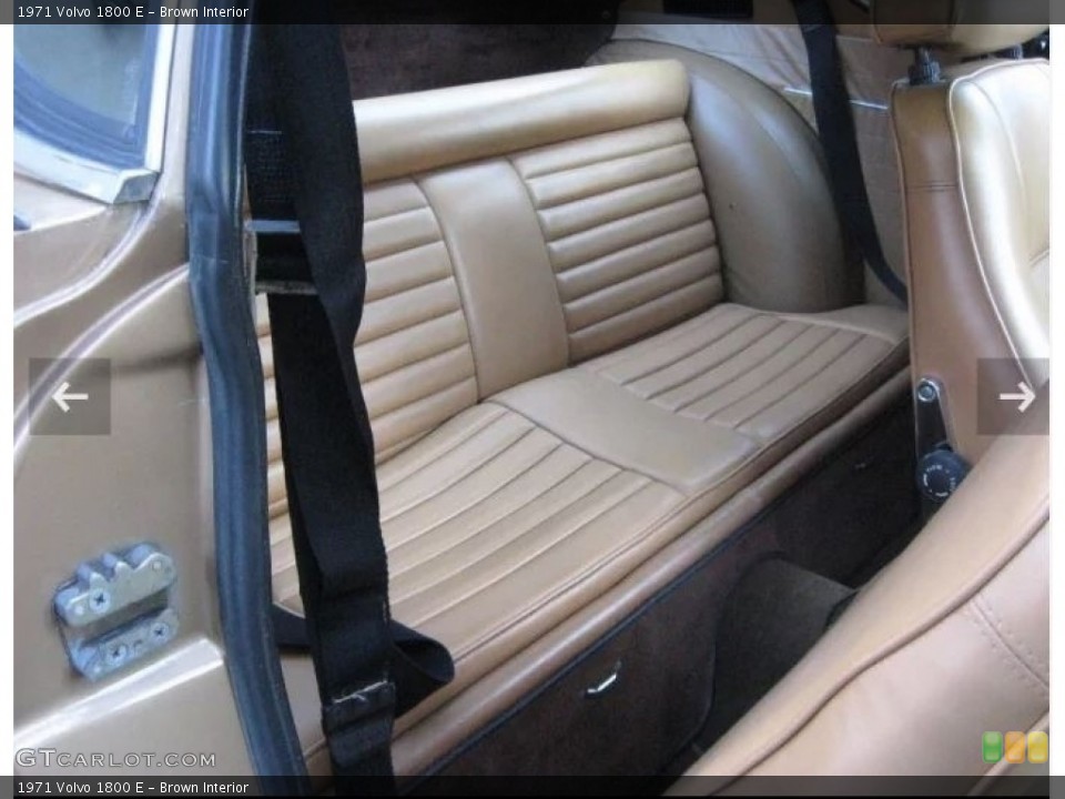 Brown Interior Rear Seat for the 1971 Volvo 1800 E #144943598