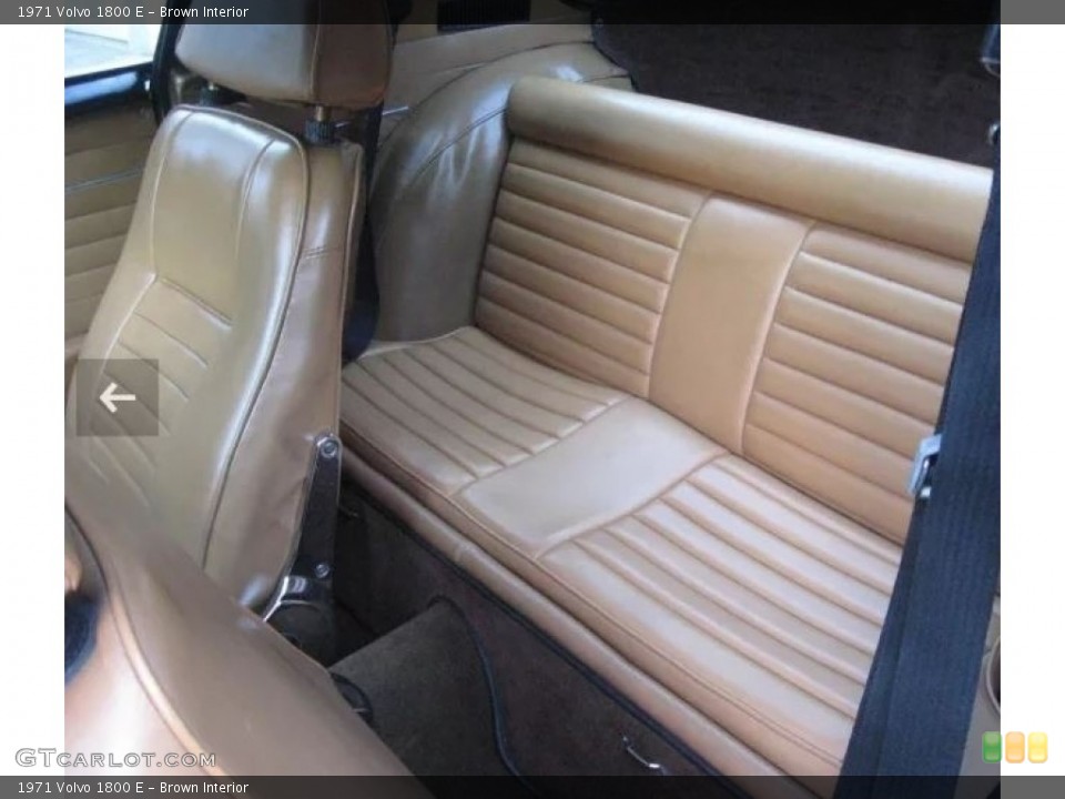 Brown Interior Rear Seat for the 1971 Volvo 1800 E #144943608
